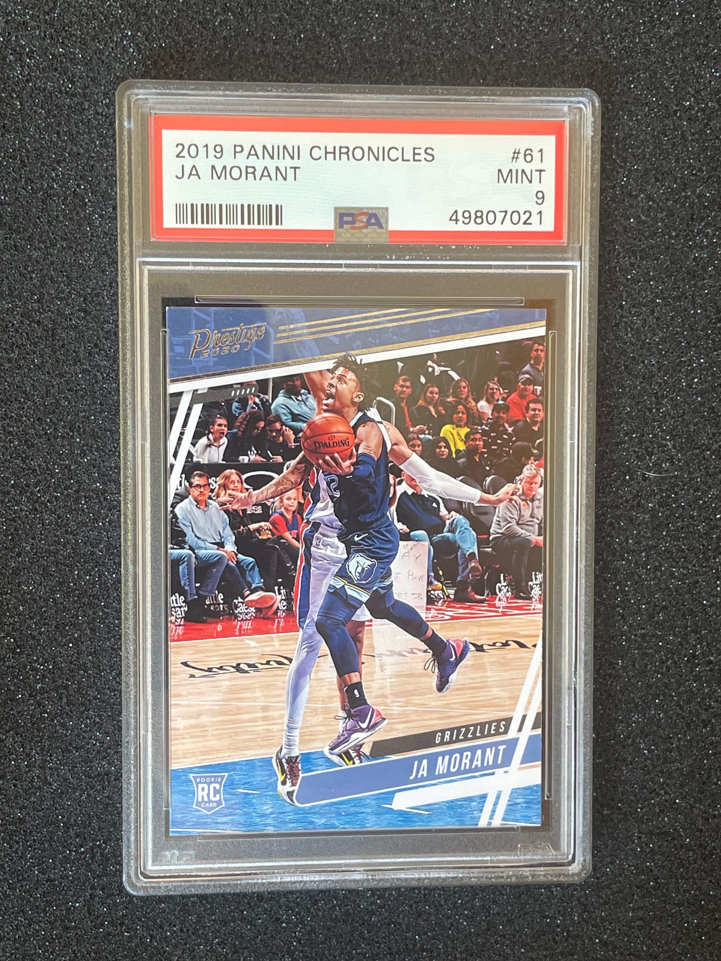 Ja Morant 2019 Panini Chronicles Prestige Rookie Card #61 – PSA 9 Mint – Grizzlies