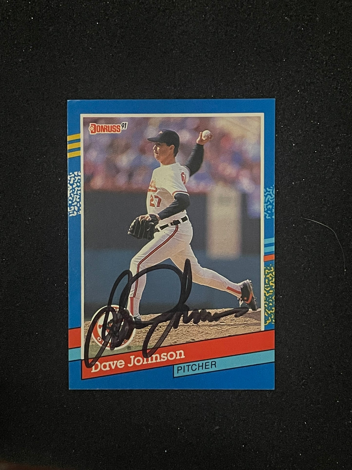 1991 Donruss Dave Johnson #126 Autographed Baseball Card – Baltimore Orioles
