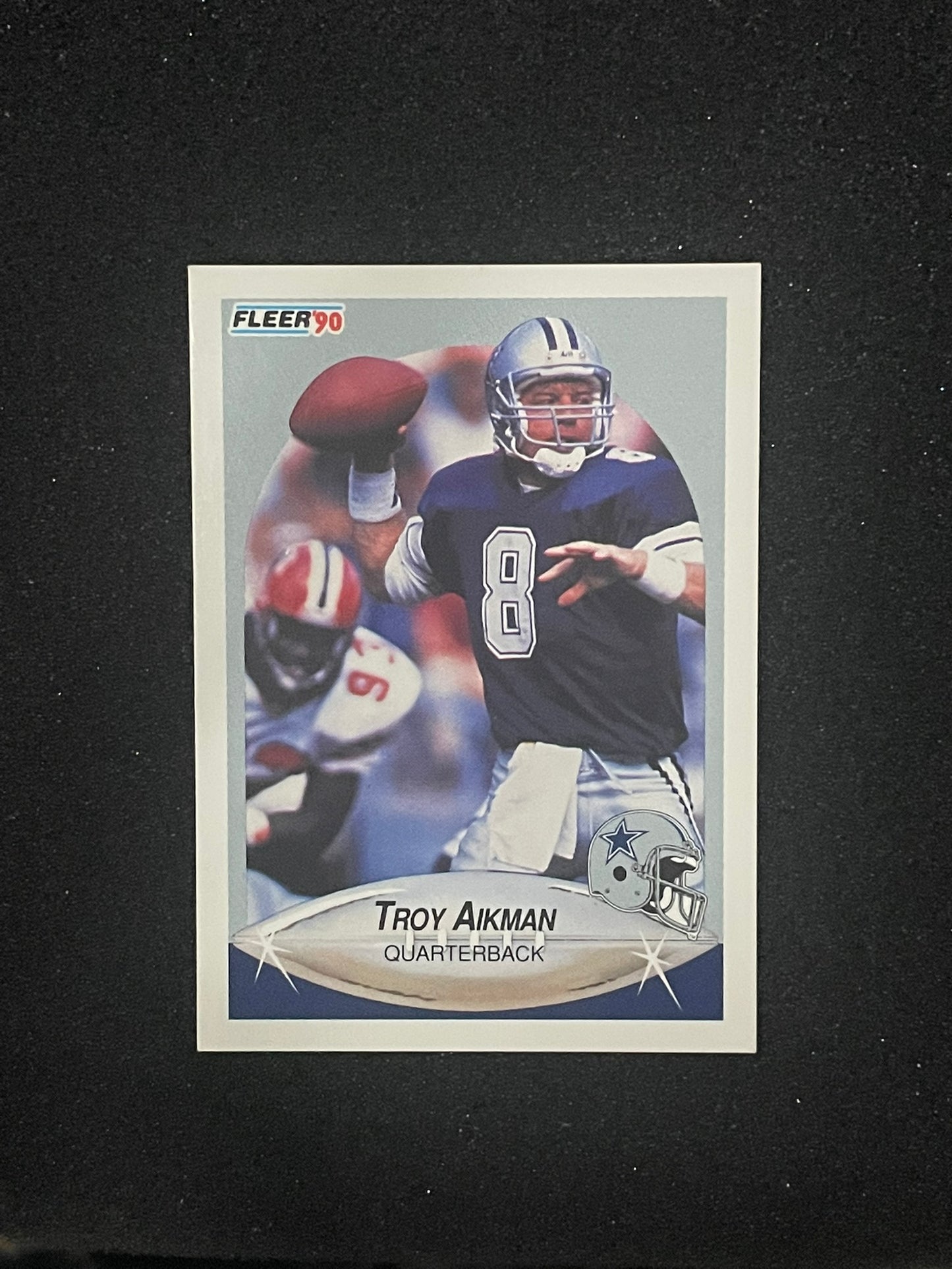 1990 Fleer #384 Troy Aikman Dallas Cowboys Football Card