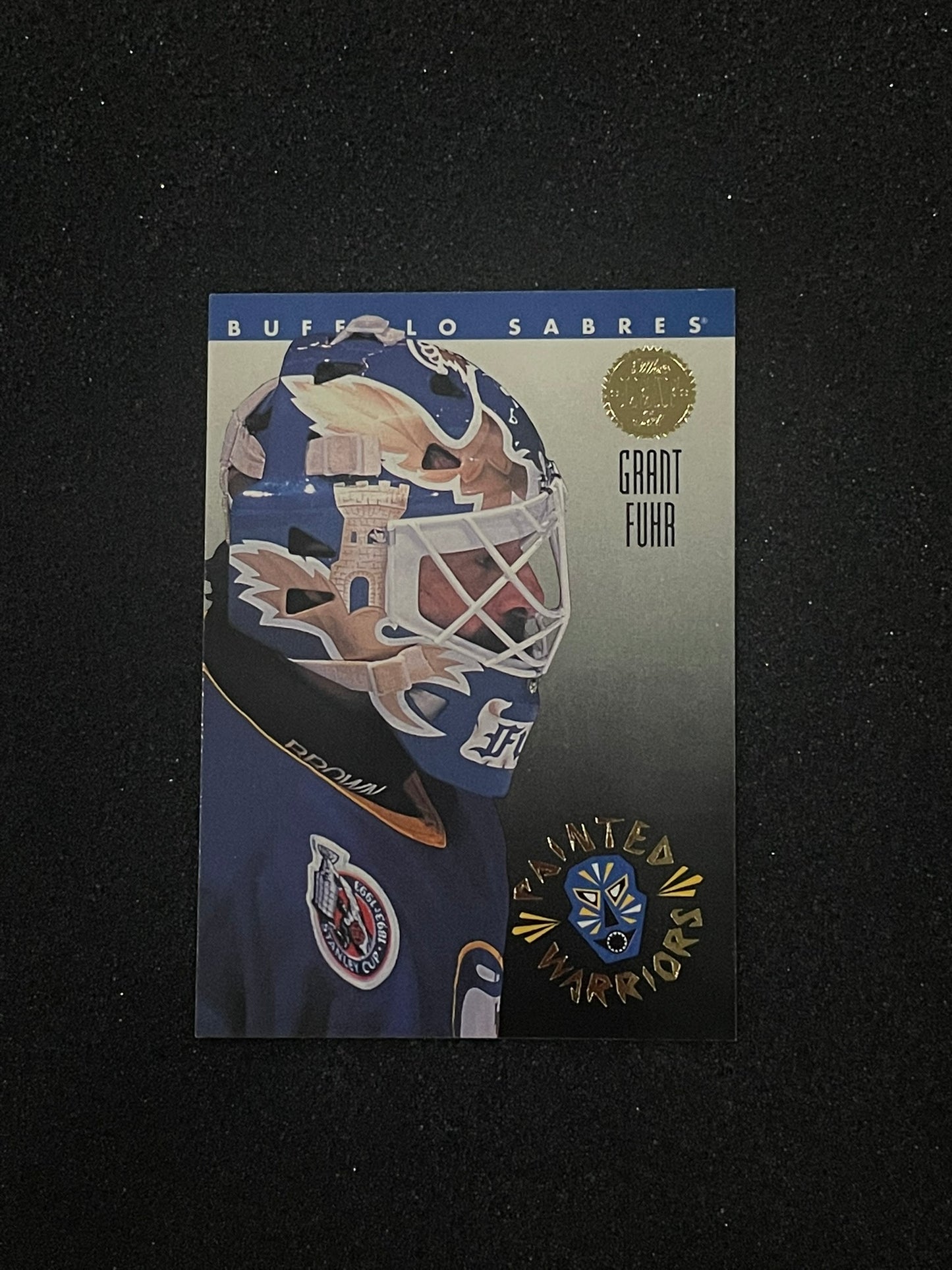 1993 Leaf Painted Warriors #5 Grant Fuhr Buffalo Sabres Hockey Card