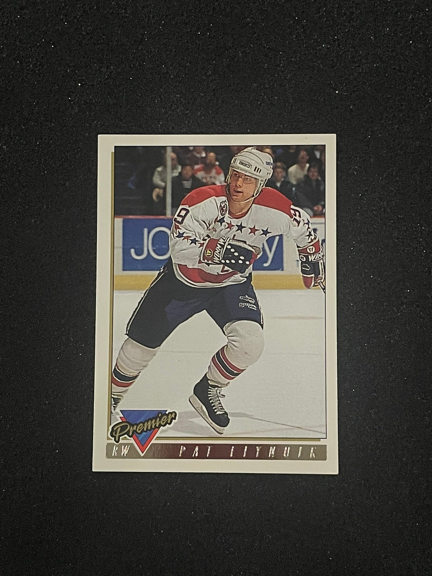 1993 Topps Premier Pat Elynuik Washington Capitals Hockey Card