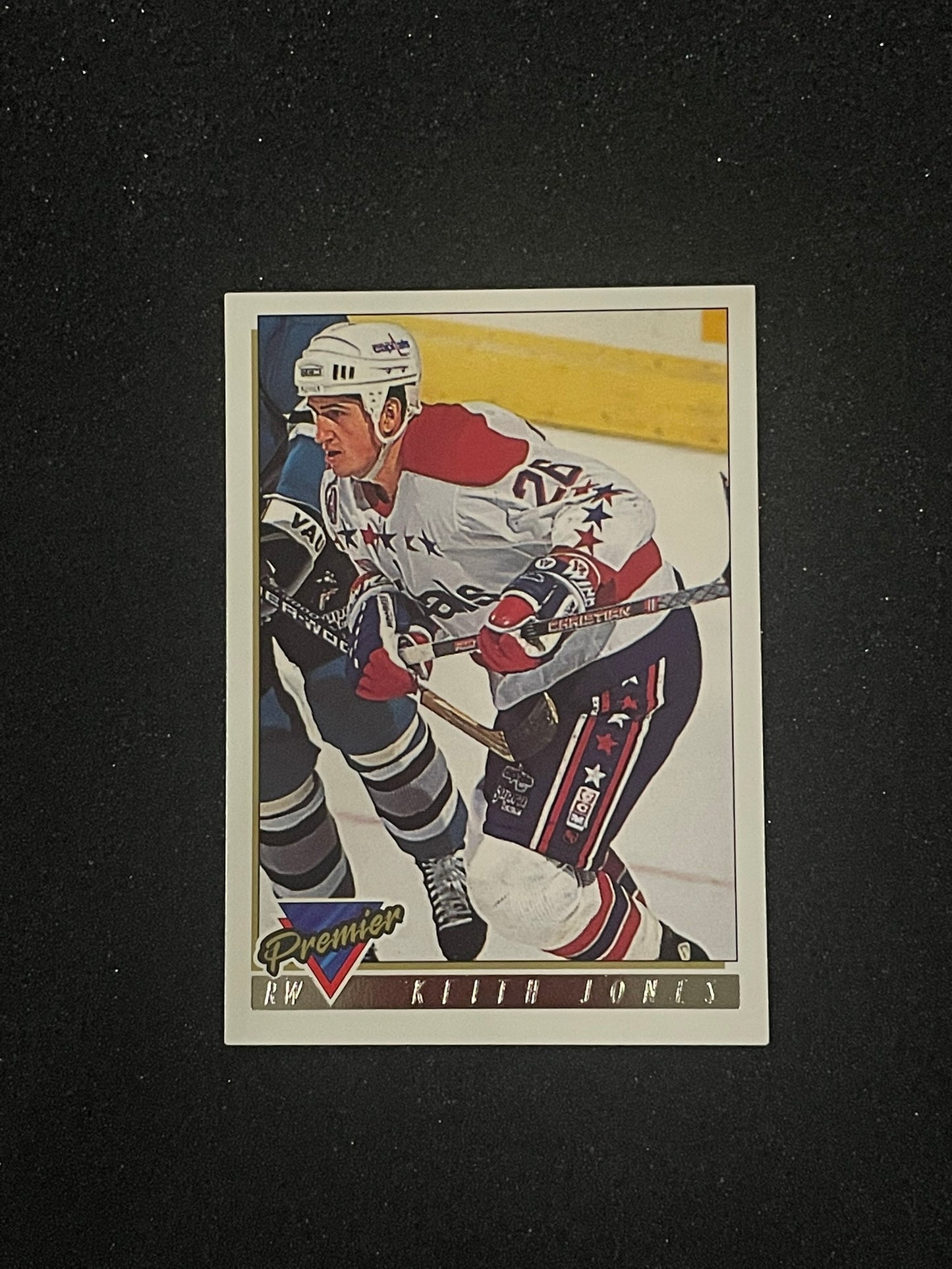 1993 Topps Premier Keith Jones #96 Washington Capitals Hockey Card