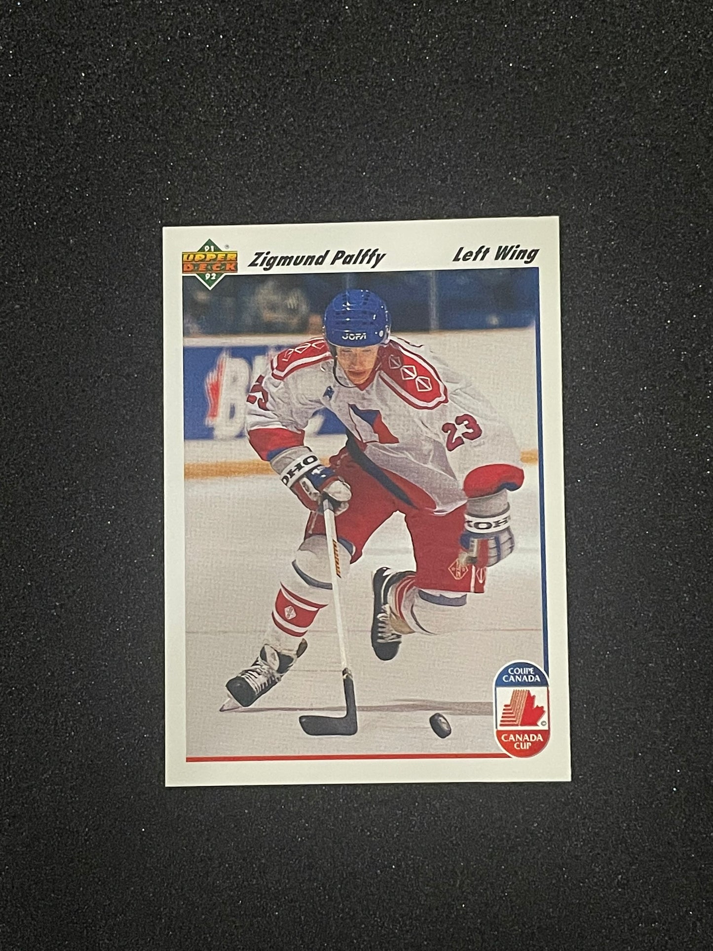 1992 Upper Deck Zigmund Palffy #16 Canada Cup Hockey Card – Czechoslovakia