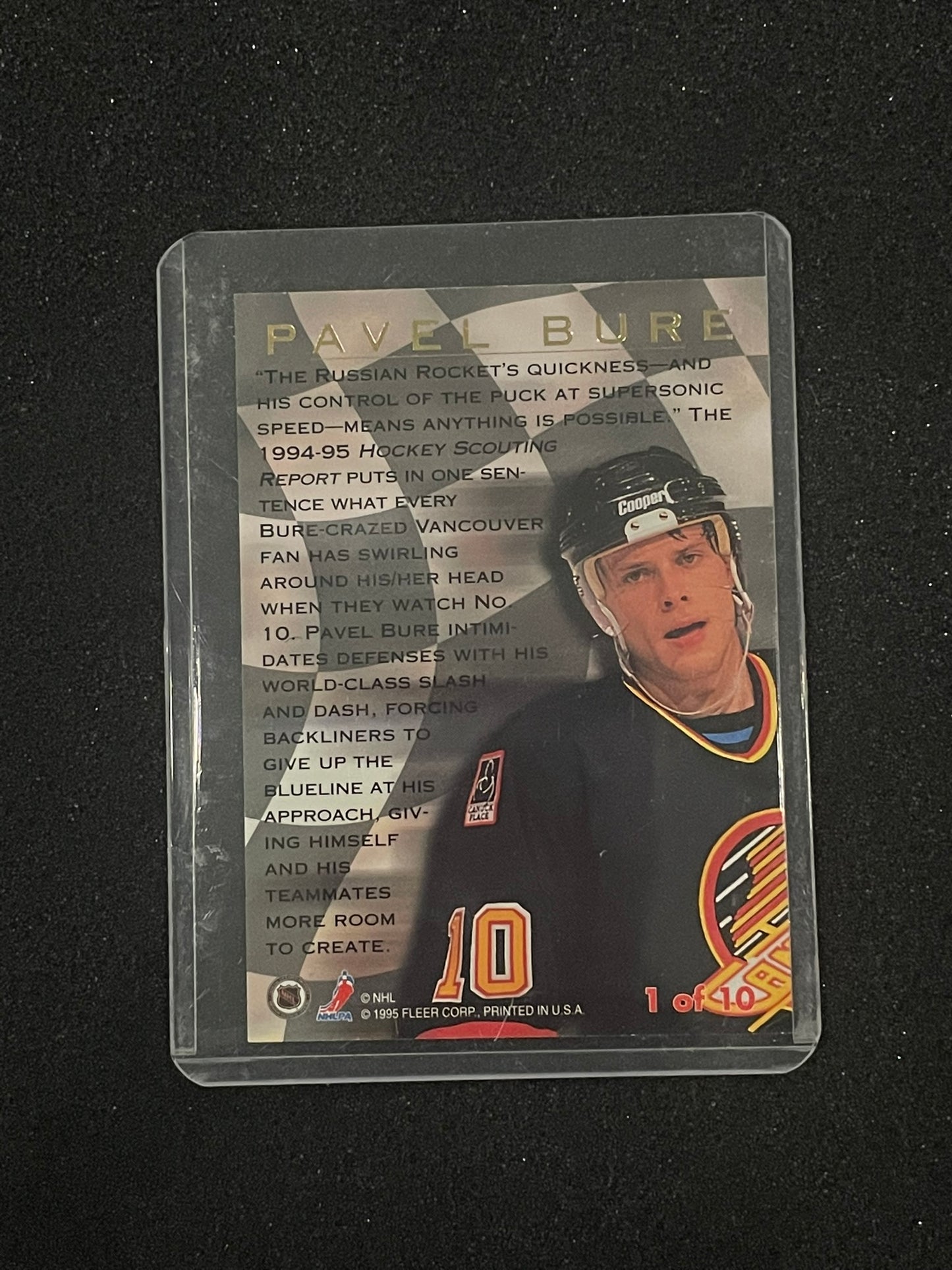 Pavel Bure 1994-95 Fleer Ultra Speed Merchant #1 of 10 – Vancouver Canucks
