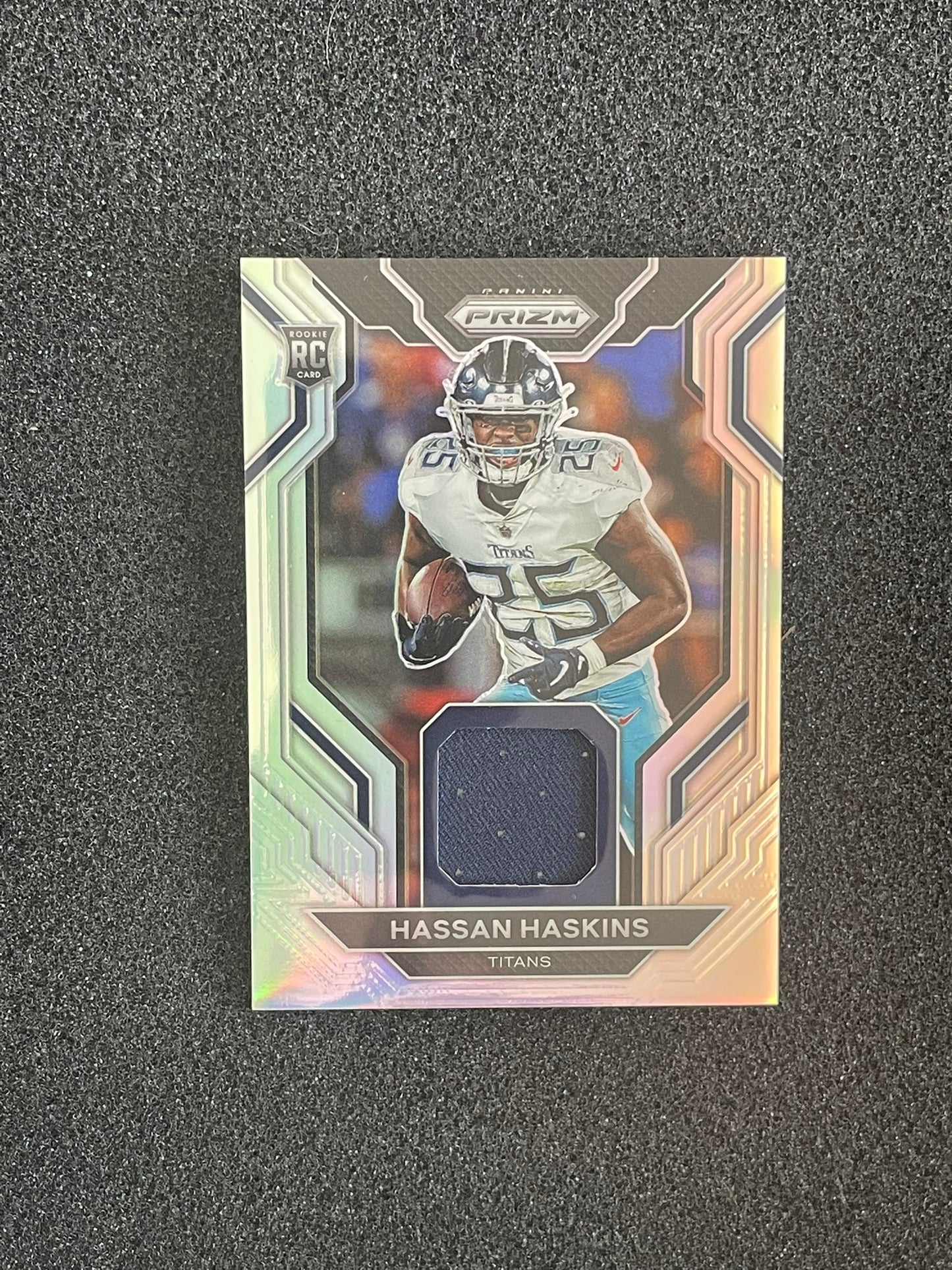 2022 Panini Prizm Rookie Gear Hassan Haskins Relic Card #RG-HH