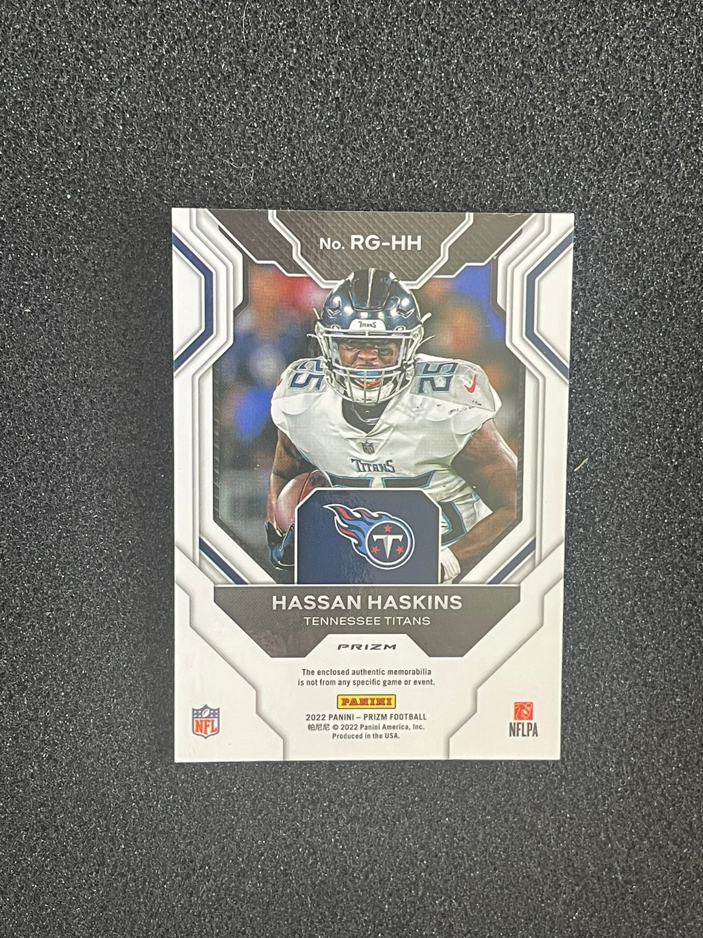 2022 Panini Prizm Rookie Gear Hassan Haskins Relic Card #RG-HH