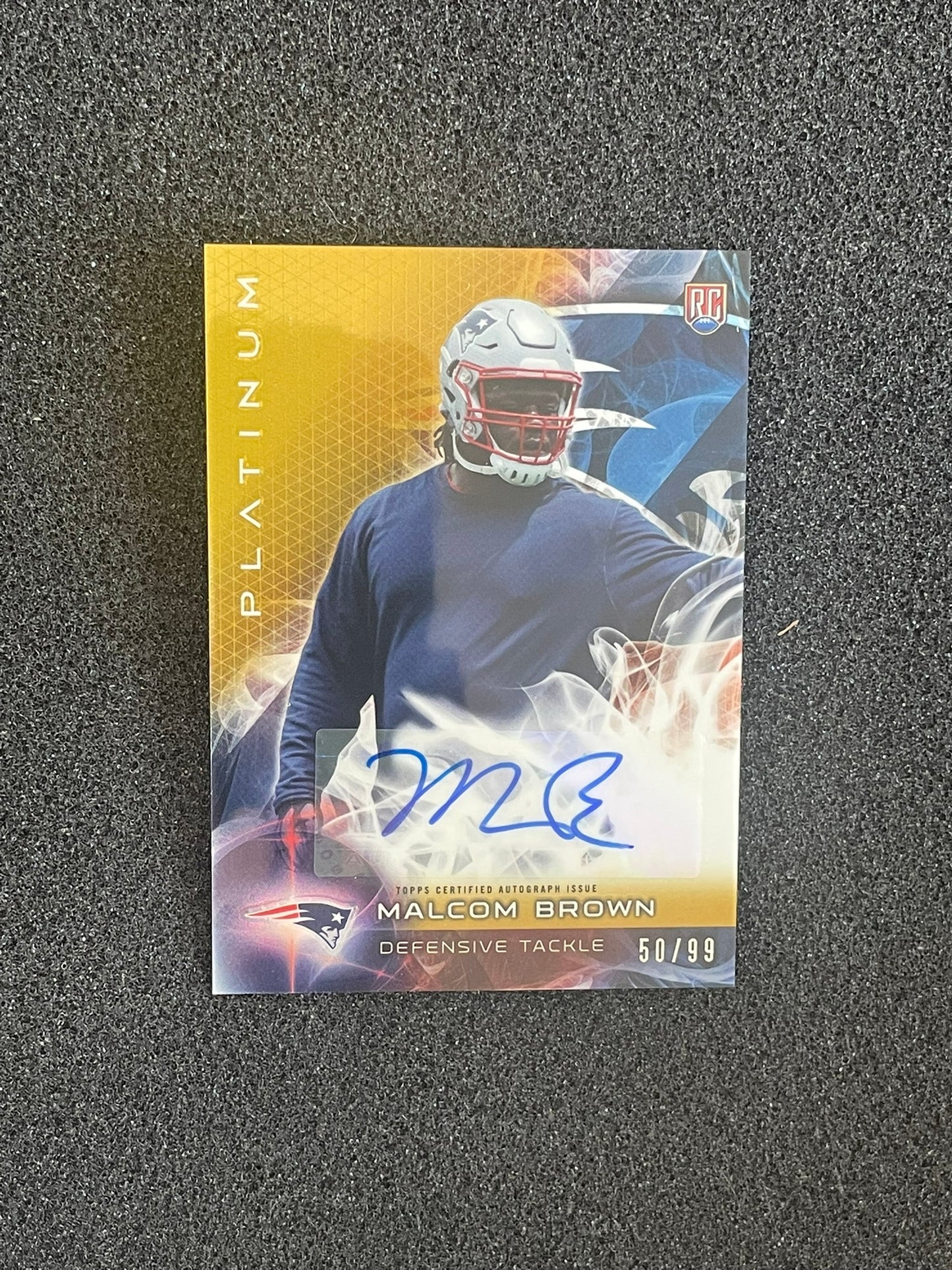 2015 Topps Platinum Malcom Brown Rookie Autograph #AR-MB (Serial #50/99)