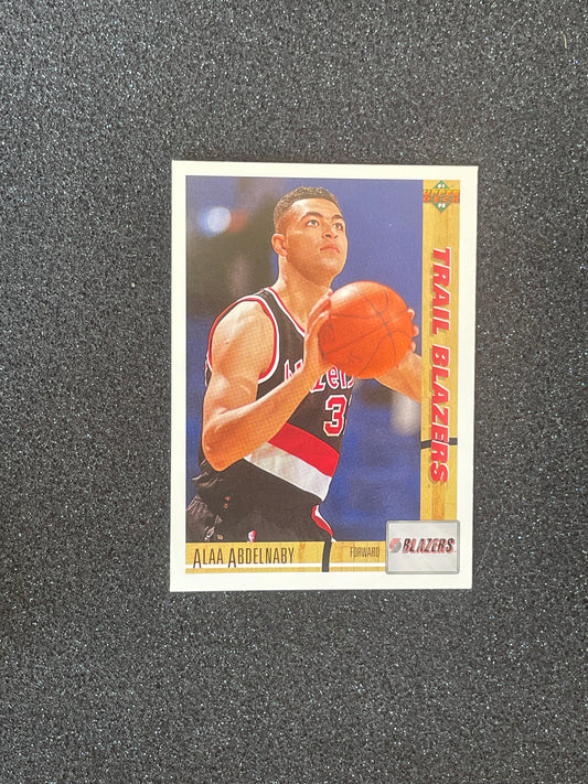 1991-92 Upper Deck Alaa Abdelnaby Basketball Card #213 – Portland Trail Blazers