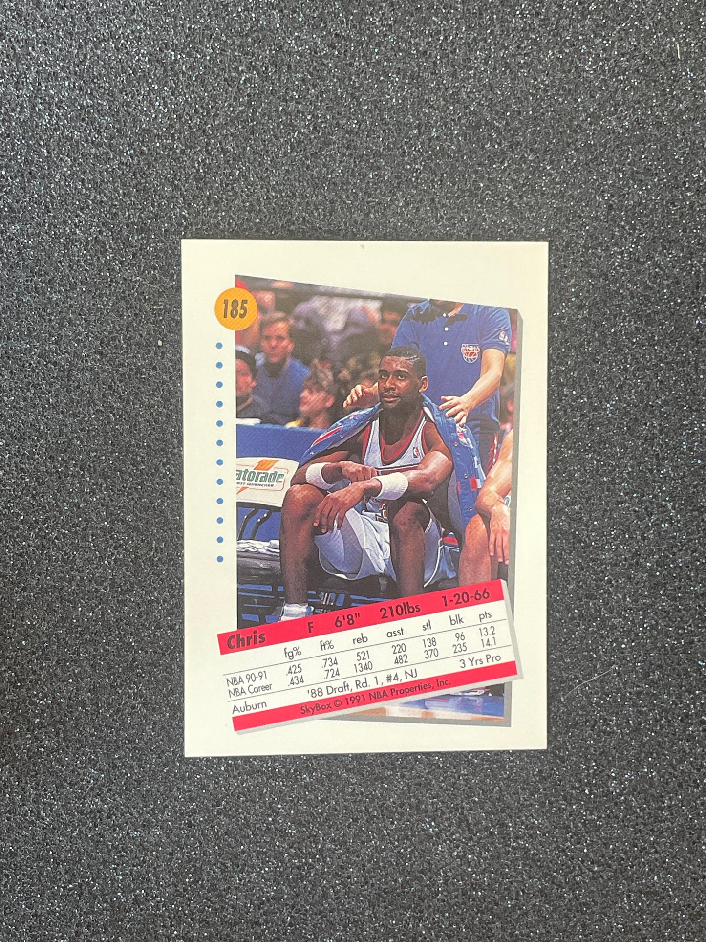 1991 SkyBox Chris Morris Basketball Card #185 – New Jersey Nets