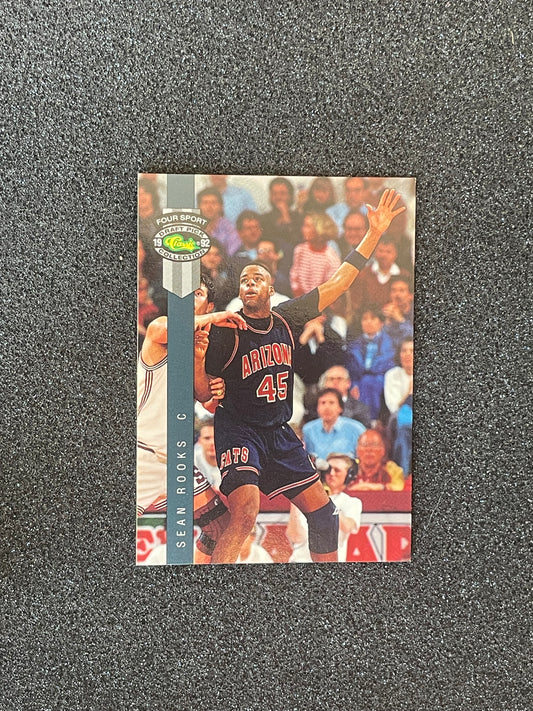 1992 Classic Four Sport Draft Picks Sean Rooks Rookie Card #52 – Arizona / Dallas Mavericks