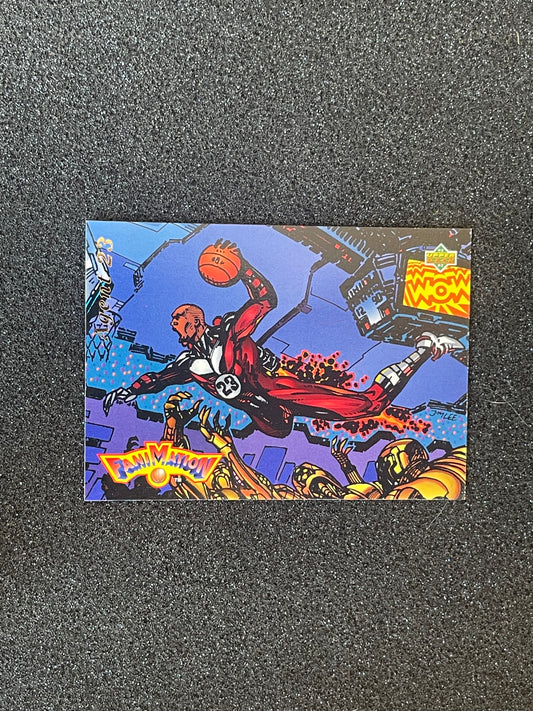 1992-93 Upper Deck Michael Jordan “Agent 23” Fanimation Insert #506 – Comic Art by Jim Lee