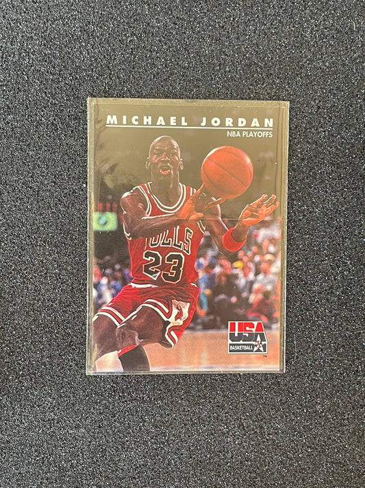 1992 SkyBox USA Basketball Michael Jordan #42 NBA Playoffs Insert – Chicago Bulls