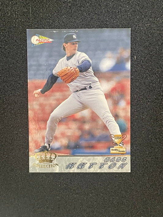 1994 Pacific Crown Collection #423 Mark Hutton Rookie Card – New York Yankees