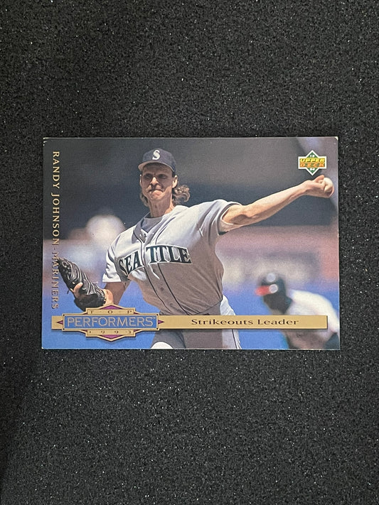 1993 Upper Deck Randy Johnson #307 Top Performers – Strikeouts Leader | Mariners