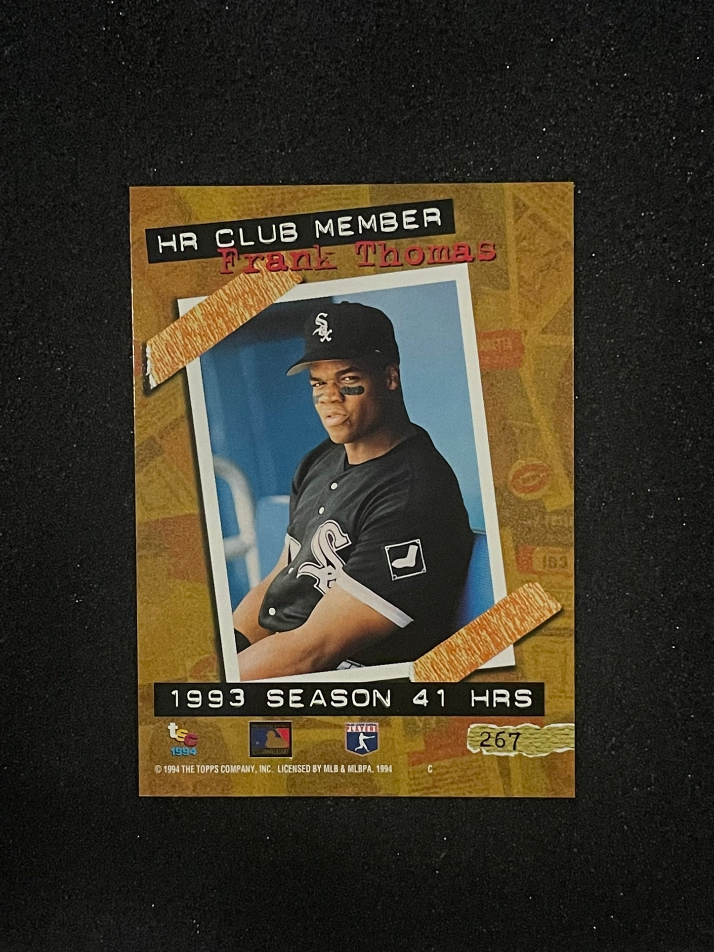 1994 Topps Stadium Club Frank Thomas HR Club #267 – Chicago White Sox