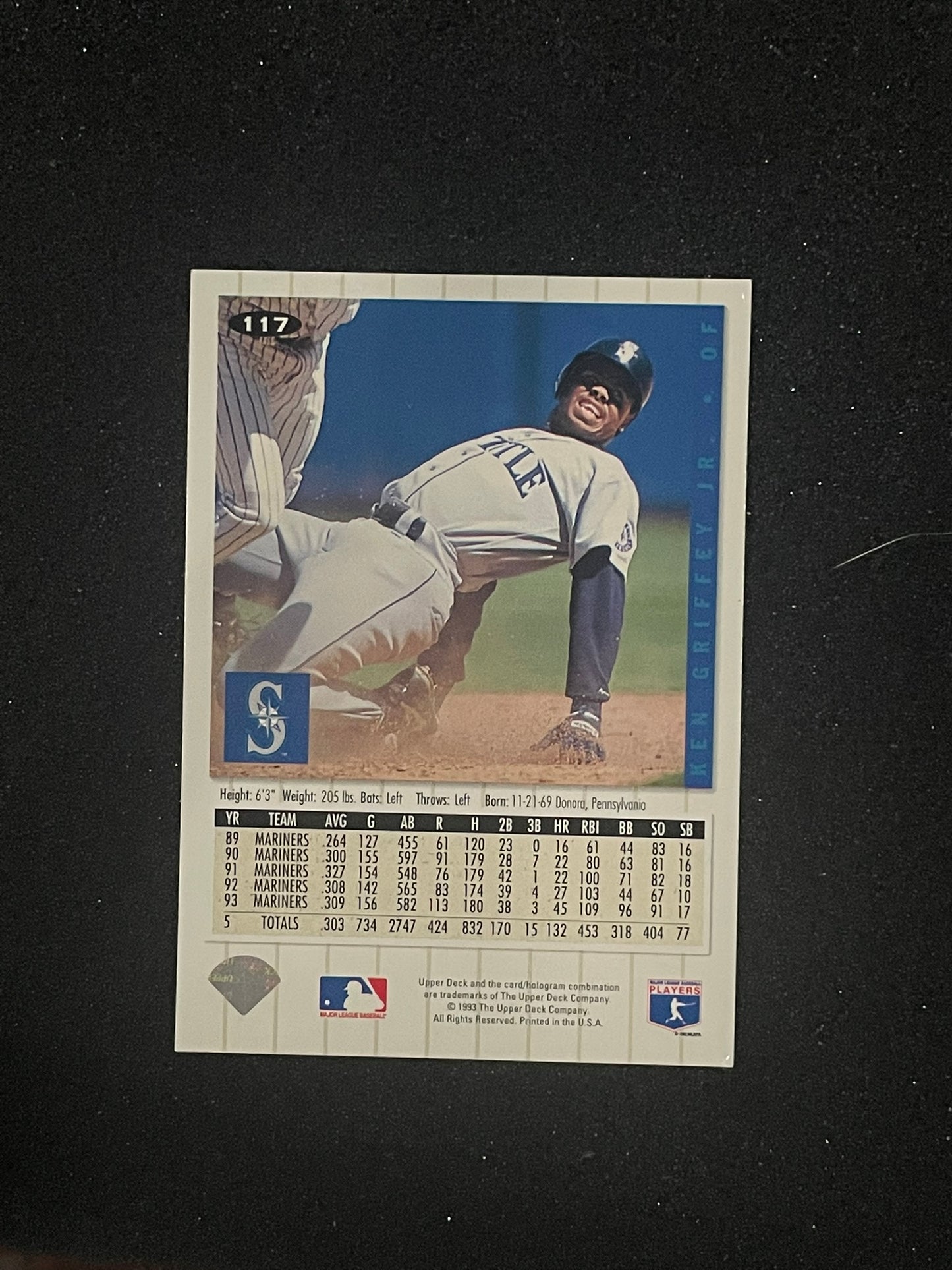 1993 Upper Deck Collector’s Choice Ken Griffey Jr. #117 – Seattle Mariners