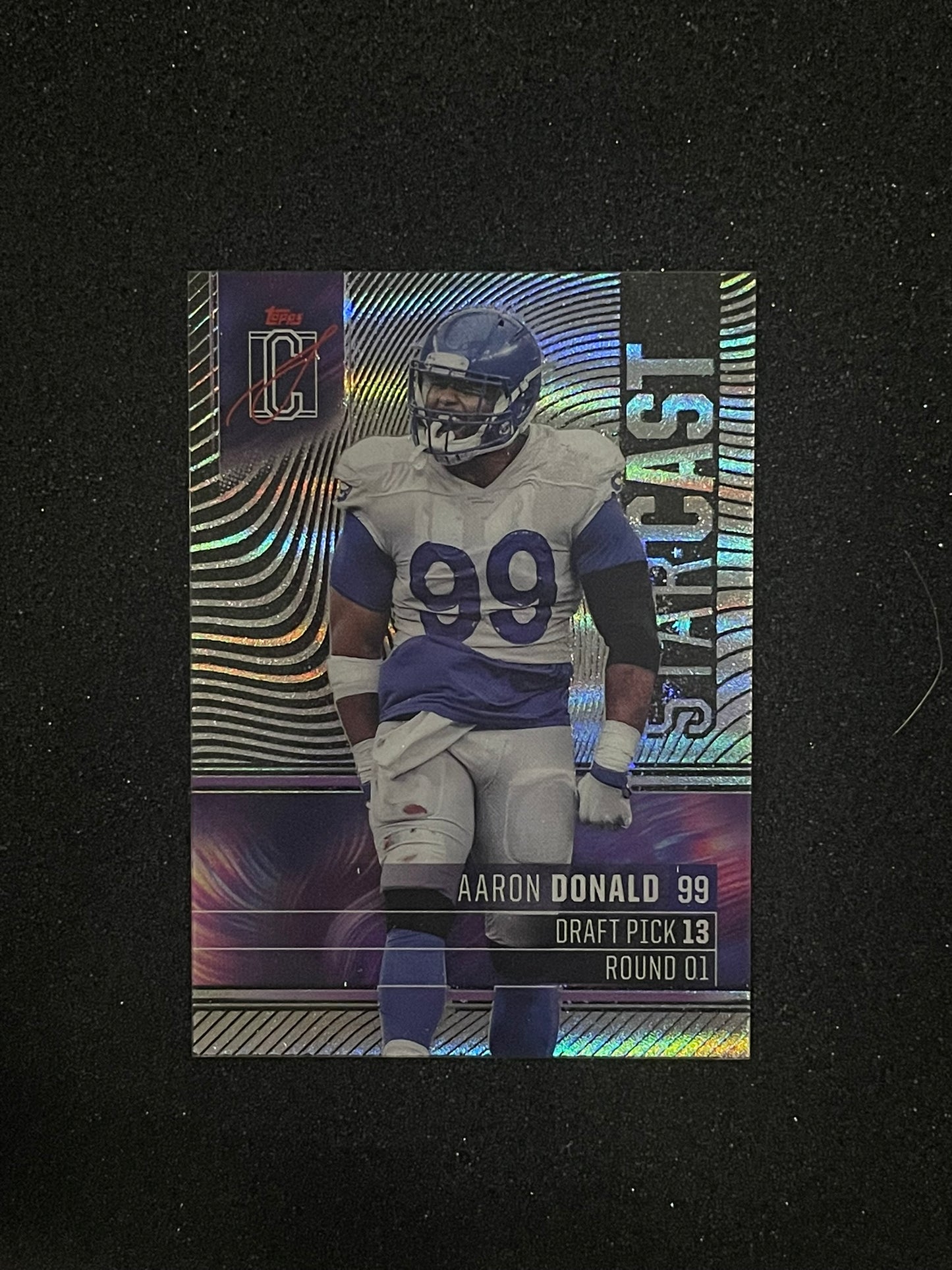 2025 Topps Aaron Donald Stardust Insert | SC-16 | Los Angeles Rams DT