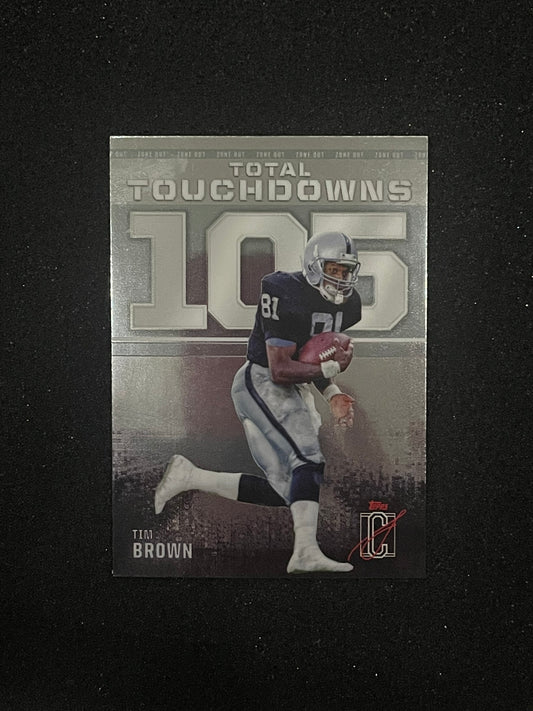 2025 Topps Zone Out Insert – Tim Brown “105 Total Touchdowns” Raiders WR
