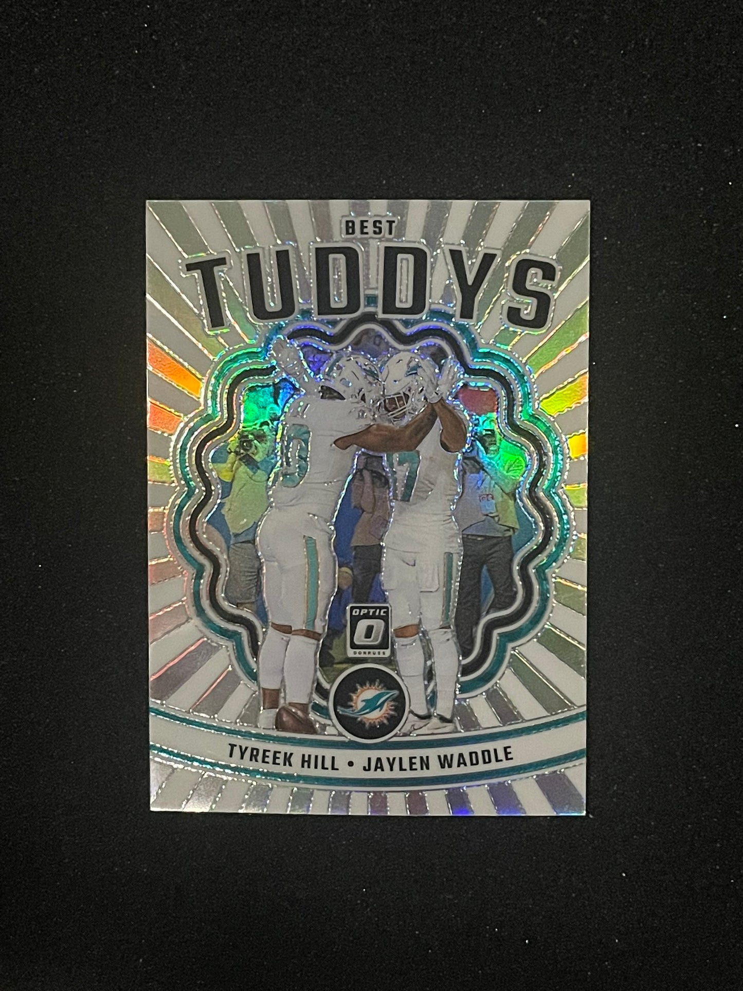 2023 Donruss Optic “Best Tuddys” Prizm – Tyreek Hill & Jaylen Waddle | Miami Dolphins Insert