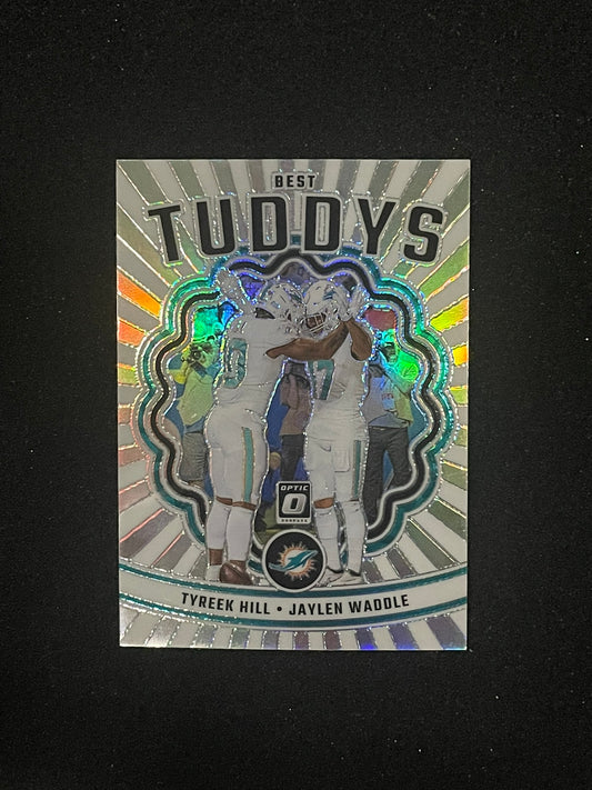 2023 Donruss Optic “Best Tuddys” Prizm – Tyreek Hill & Jaylen Waddle | Miami Dolphins Insert