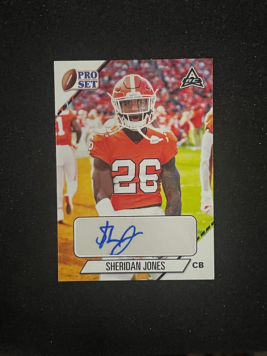2021 Leaf Pro Set Sheridan Jones Rookie Auto RC – Clemson Tigers