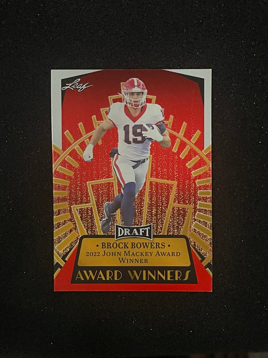 2023 Leaf Draft Brock Bowers “Award Winners” – John Mackey Award | Georgia Bulldogs