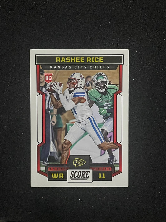 Rashee Rice 2023 Panini Score #352 Rookie Card – Kansas City Chiefs