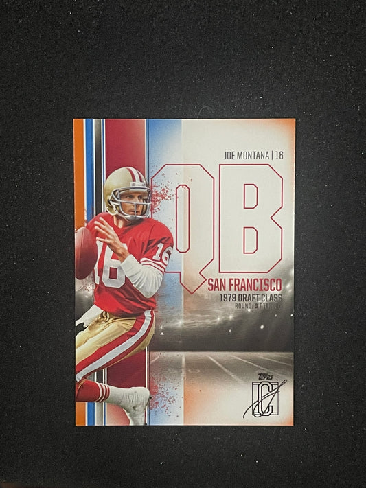 2024 Topps Signature Class Joe Montana Draft Class Insert #54 – San Francisco 49ers