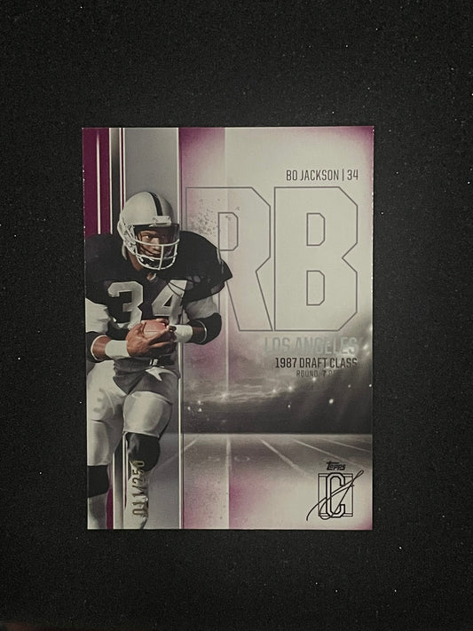 2025 Topps Signature Class Bo Jackson Draft Class Insert – Los Angeles Raiders – NFL Legend