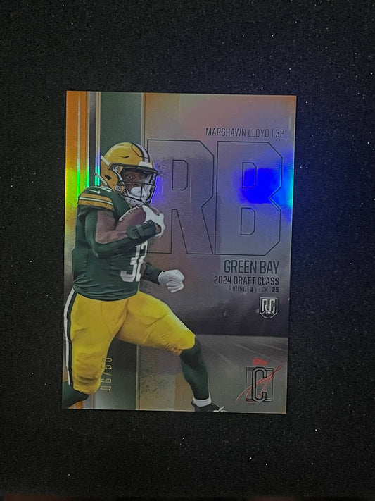 2025 Topps Now Draft Class Marshawn Lloyd RC #RCV-50 /50 – Green Bay Packers
