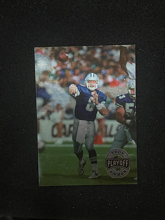 1994 Playoff #25 Troy Aikman Dallas Cowboys Football Card – NM Base
