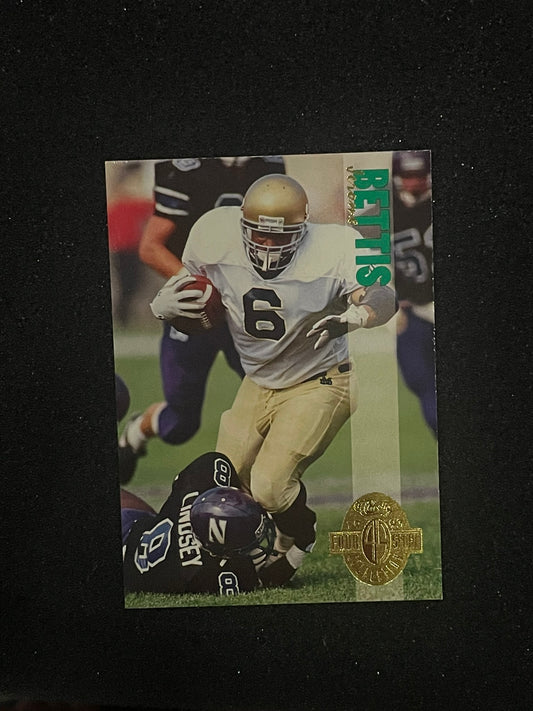 1993 Classic Four Sport Collection Jerome Bettis #100 Notre Dame Rookie Card