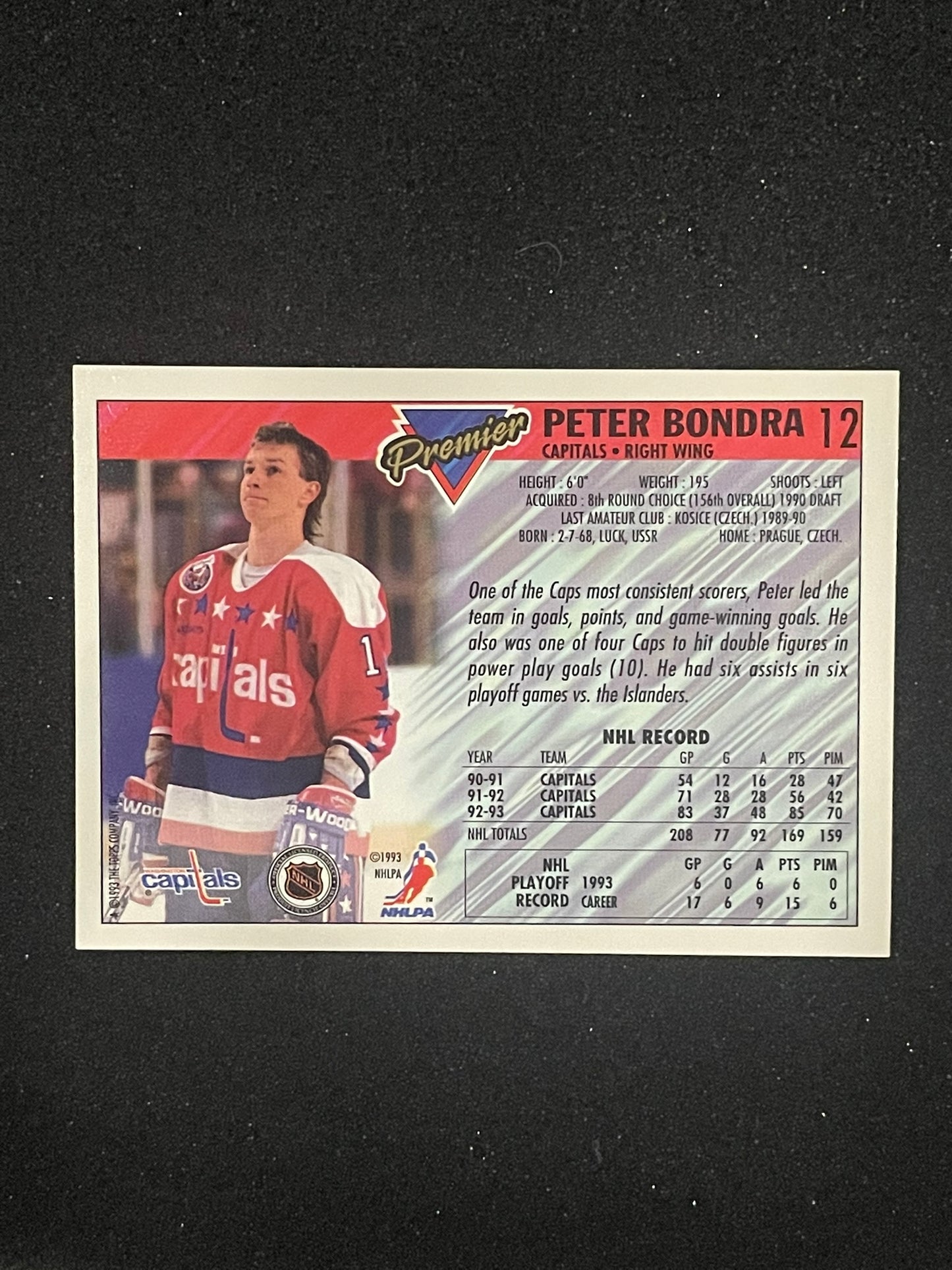 1993-94 Leaf Mike Richter #81 New York Rangers NHL Goalie Card