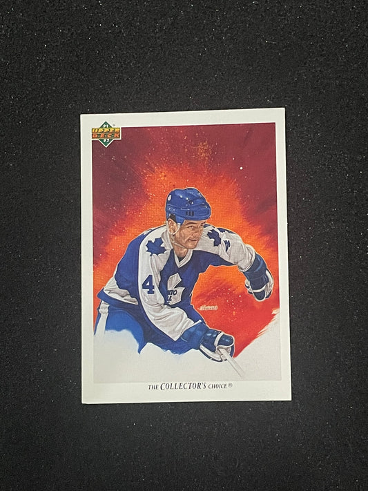 1991-92 Upper Deck Collector's Choice Dave Ellett Toronto Maple Leafs Art Card