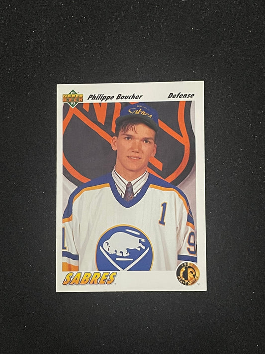 1991-92 Upper Deck Draft Choice Philippe Boucher Rookie Hockey Card – Buffalo Sabres