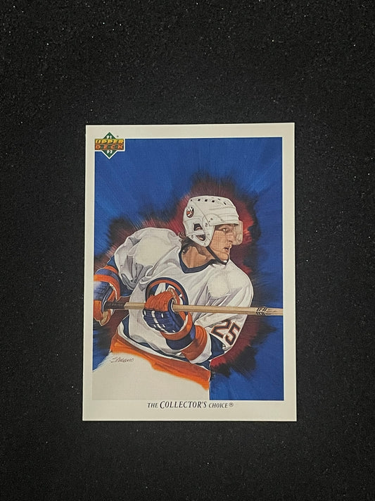 1991-92 Upper Deck Collector’s Choice David Volek #89 – New York Islanders Art Card