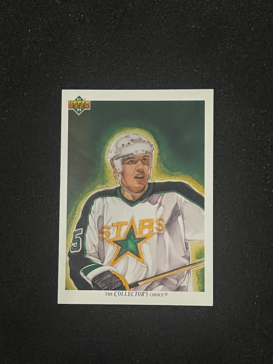 1991-92 Upper Deck Darren Turcotte “The Collector’s Choice” Art Card – New York Rangers