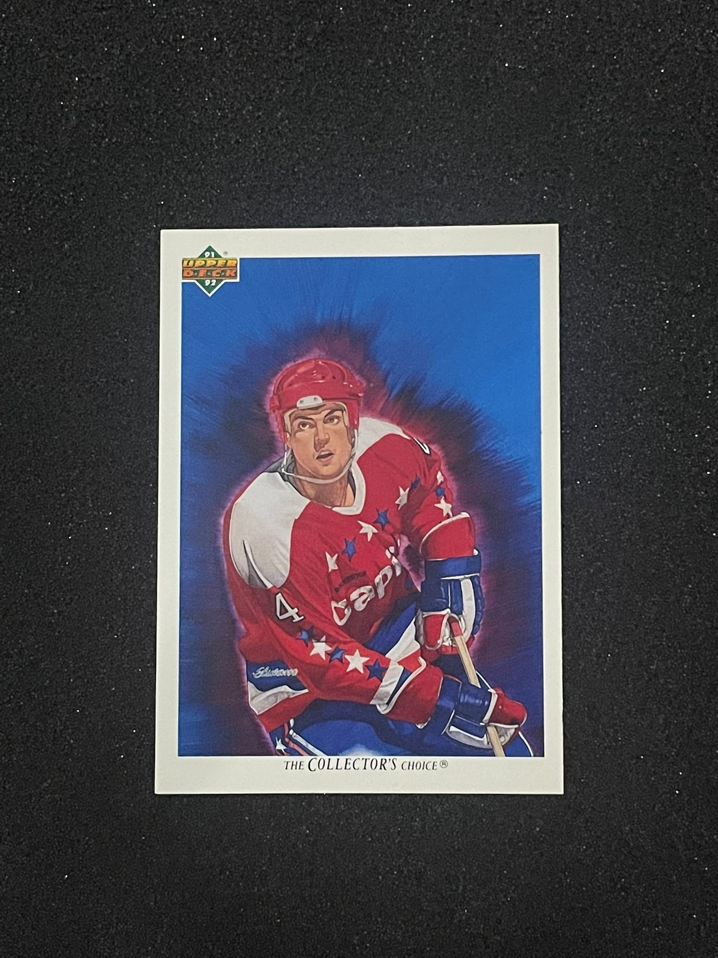 1991-92 Upper Deck Kevin Hatcher Collector’s Choice Capitals Art Card #98