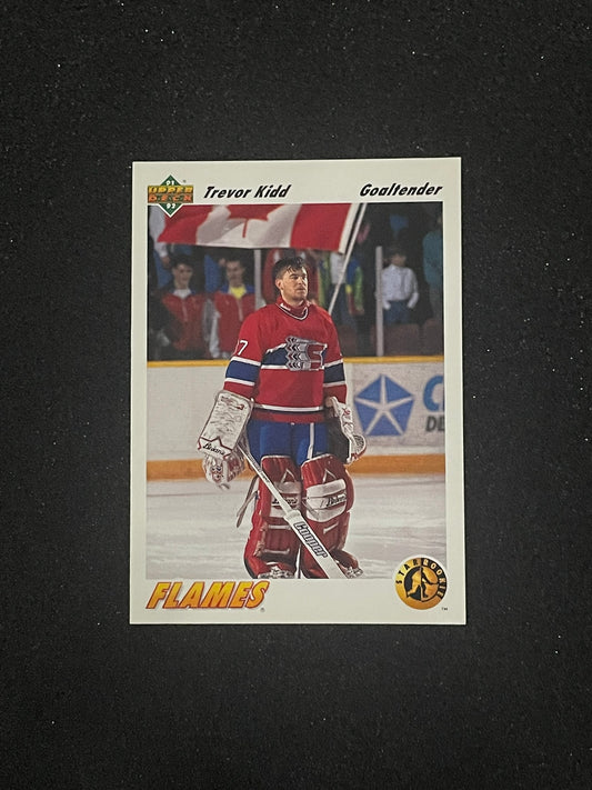 1991 Upper Deck Trevor Kidd #449 Star Rookie – Calgary Flames