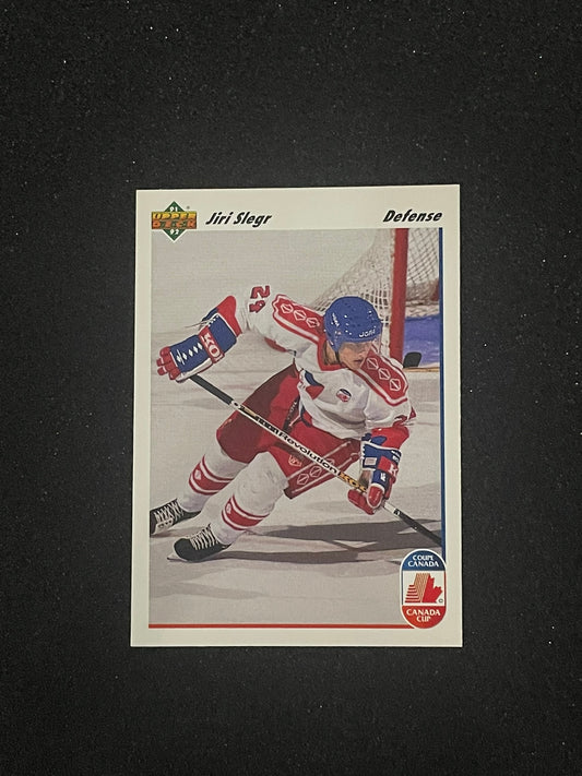 1991 Upper Deck Canada Cup Jiri Slegr Hockey Insert Card – Czechoslovakia