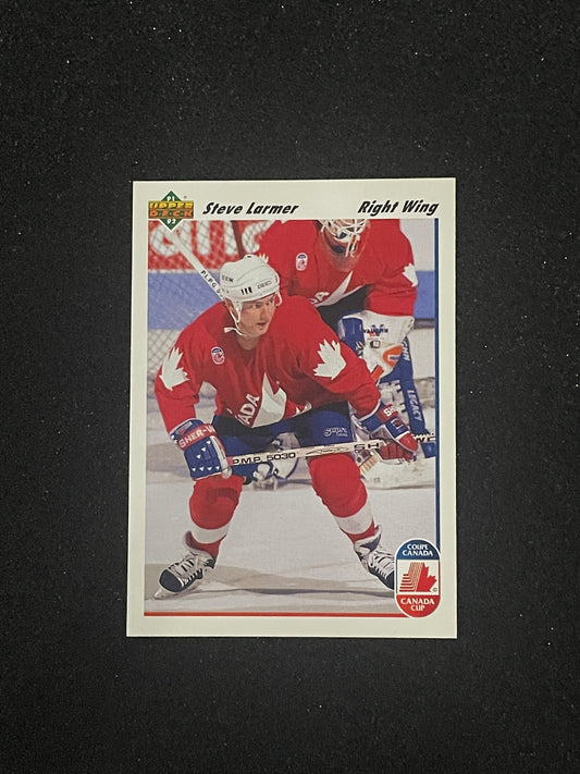 1992 Upper Deck Canada Cup Steve Larmer #15 Team Canada Hockey Card