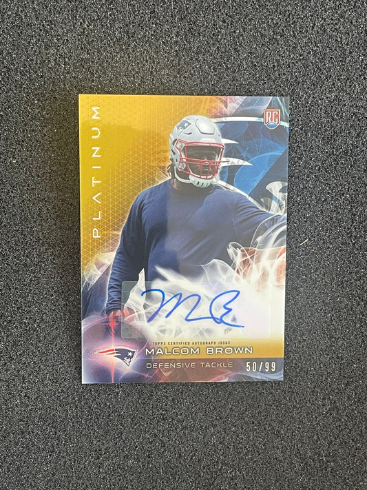 2015 Topps Platinum Malcom Brown Rookie Autograph #AR-MB (Serial #50/99)
