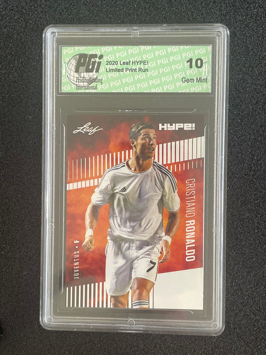 2020 Leaf HYPE! Cristiano Ronaldo #47 (PGI 10 Gem Mint)